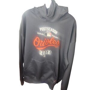 Mlb Baltimore Orioles 2012 Postseason Therma Base Gray Hoodie Sweatshirt size 2X